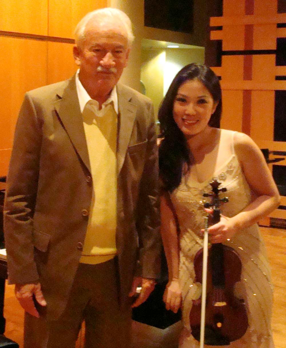 Ernst Mahle and Yeolim at a concert of Mahle's music in Rock Hall, Philadelphia